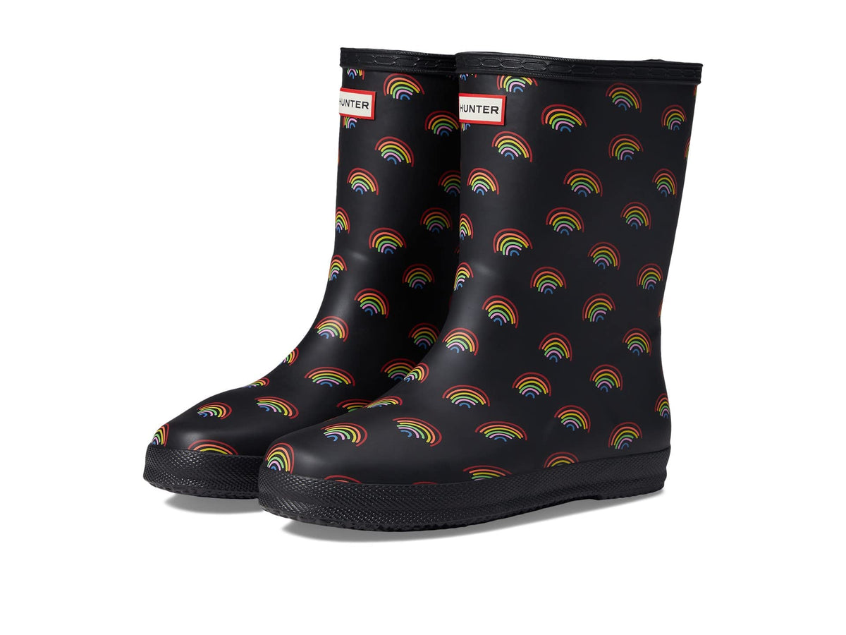 Hunter Girl's Original First Classic Boot (Toddler/Little Kid) Mini Rainbow Print 1 Little Kid M