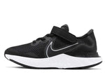 Nike Kids Renew Run gs Casual Running Ct1430 Shoes, Black/Metallic Silver/White, 2.5 Little Kid