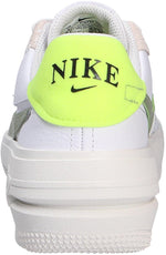Nike Air Force 1 PLT.AF.ORM Women's Shoes (FJ4739-100, White/Sail/Volt/Oil Green) Size 8