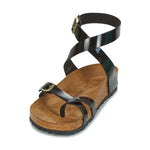 Birkenstock Womens Arizona Black Patent Birko-flor Sandals 40 EU
