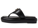 Coach Sylvie Leather Sandal Black 10 B (M)