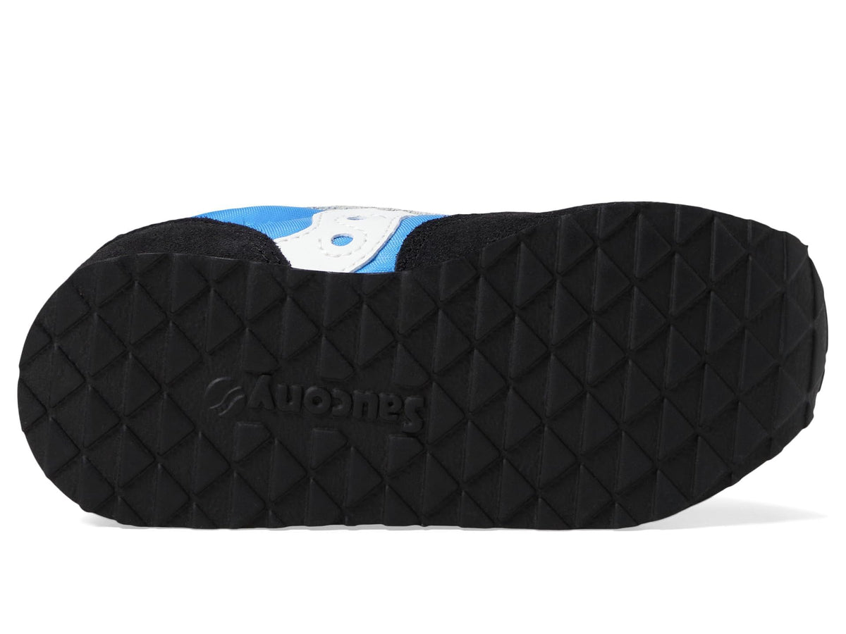 Saucony Jazz Hook & Loop Sneaker (Toddler/Little Kid), Blue/Black/Grey, 7 US Unisex
