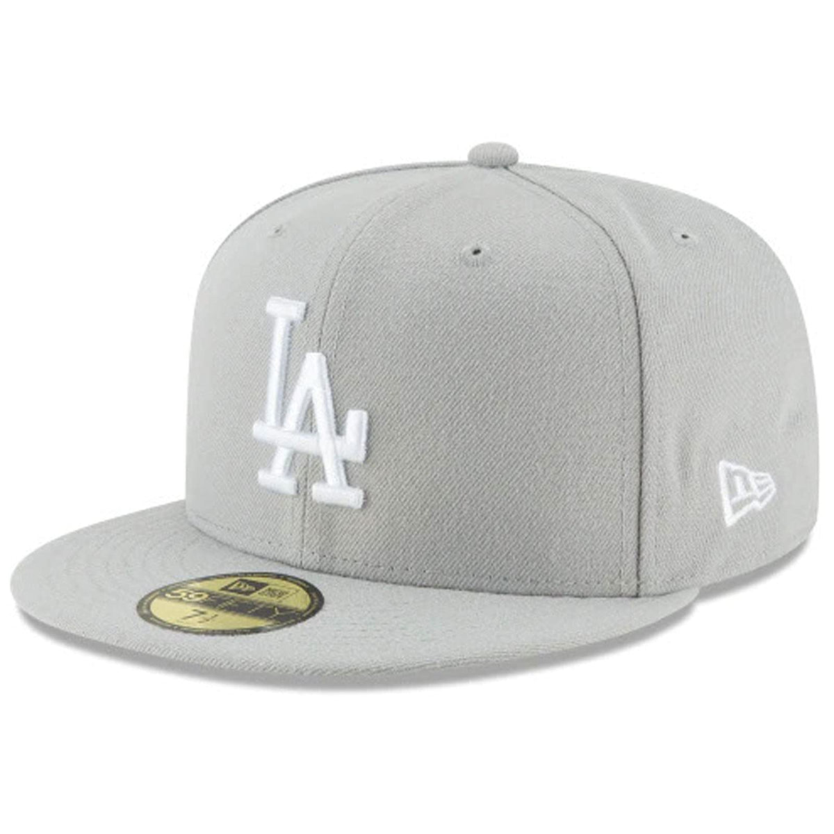 New Era Men's Fitted hat Los Angeles Dodgers Gray/White Cap 11591145 (7 1/8-56.8cm)