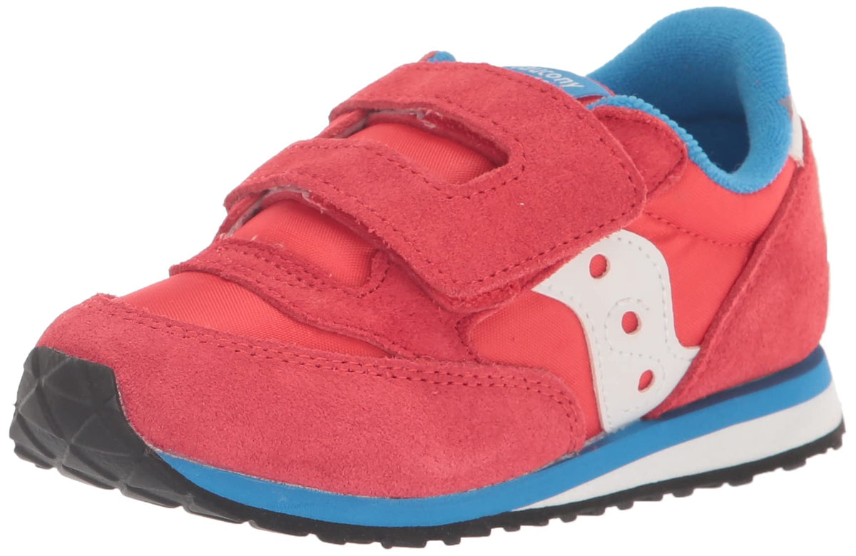 Saucony Jazz Hook & Loop Seasonals Sneaker, RED/Blue, 12 US Unisex Little Kid