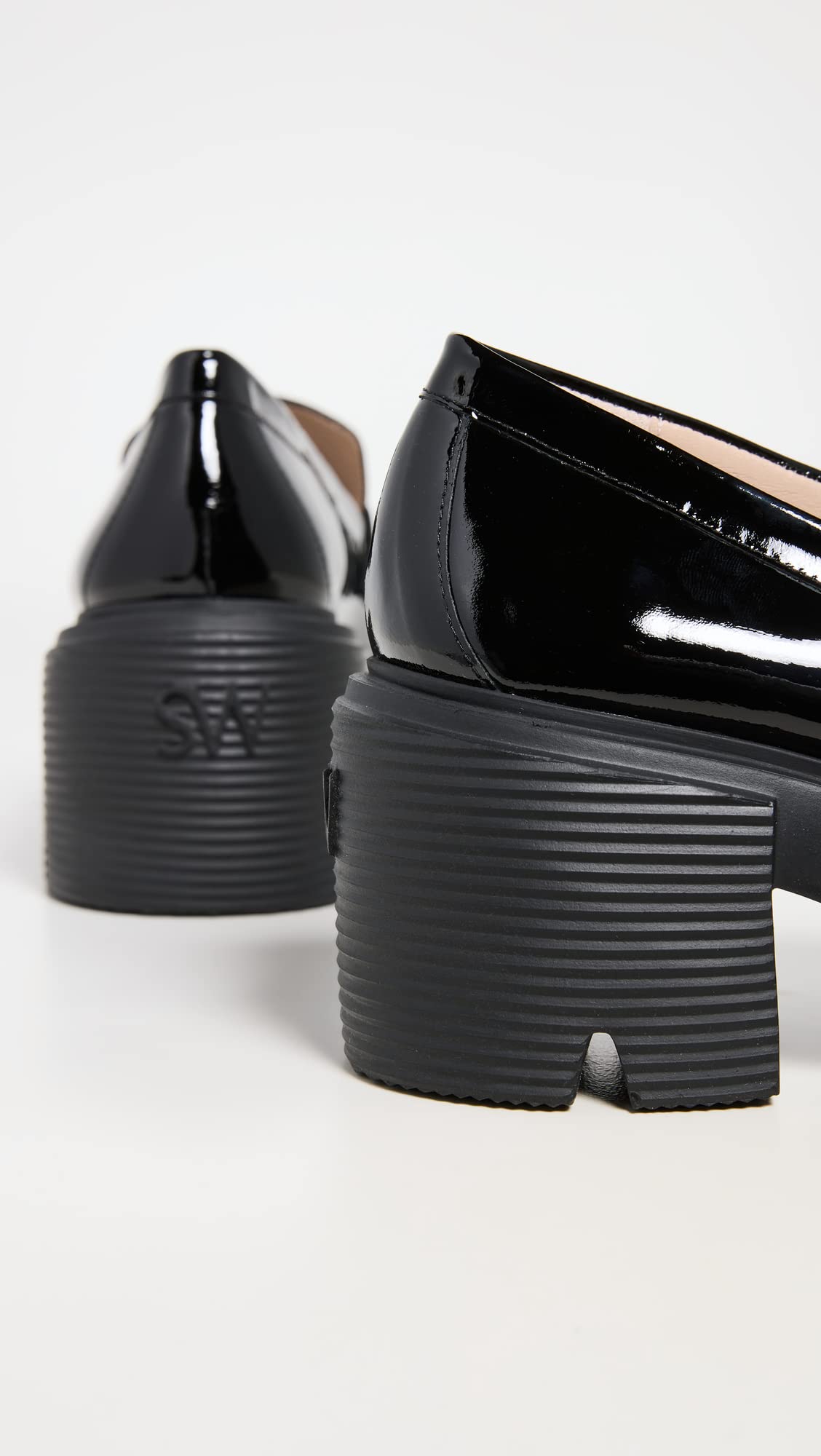 Stuart Weitzman Women's Soho Loafers, Black, 7.5 Medium US