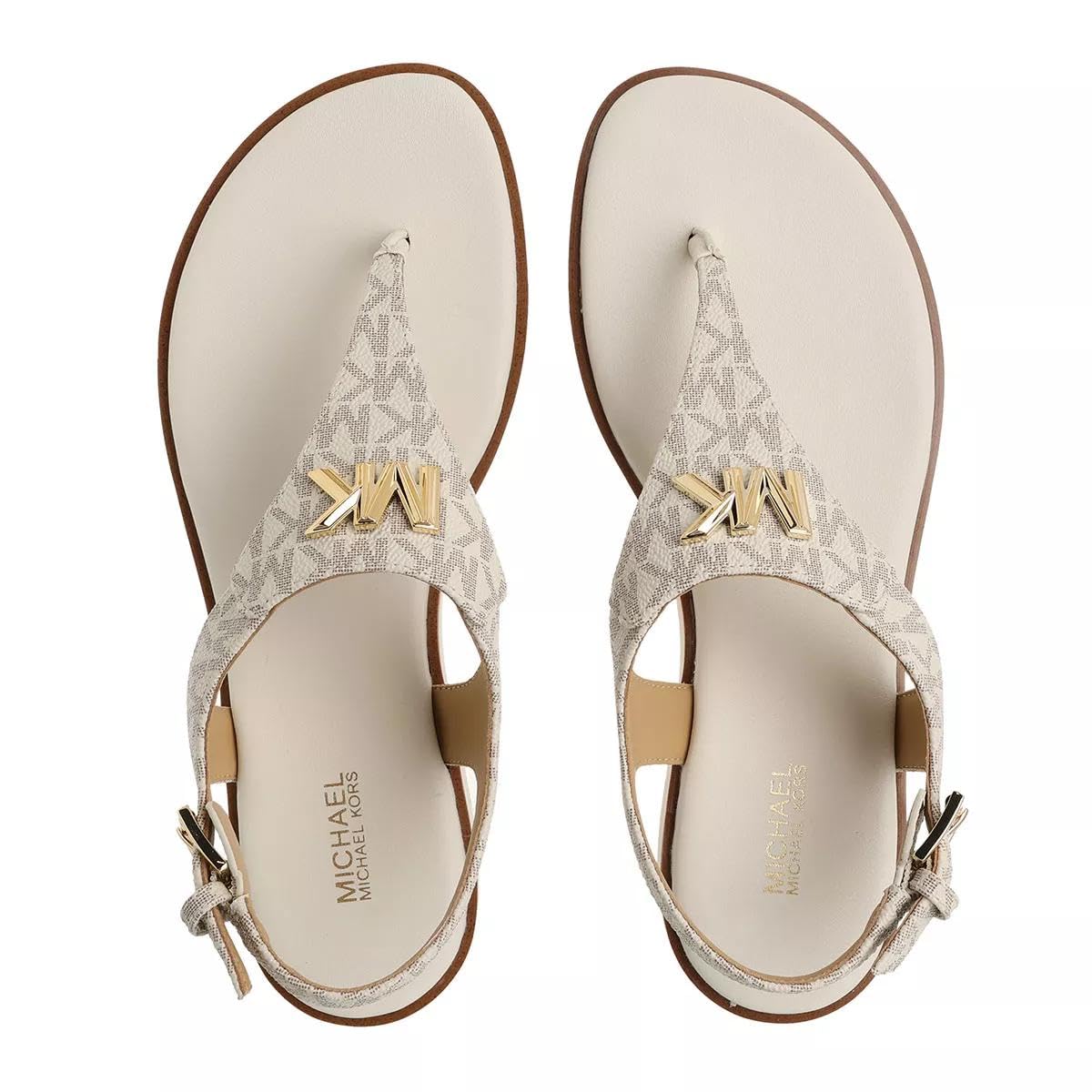 Michael Kors Jilly Flat Sandal Vanilla 8 M