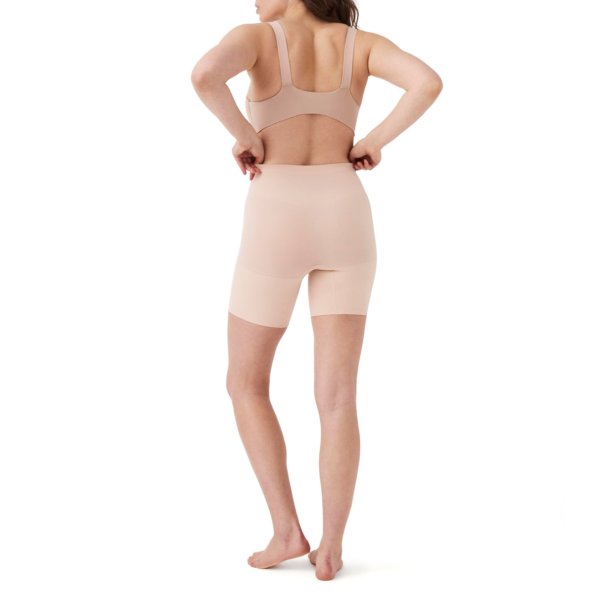 SPANX Women's Power Shorts, Soft Nude, Off White, Tan, 1X - Regular