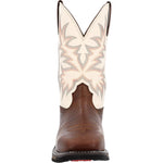 Durango Men's Workhorse Western Boot, Bone, 8.5 Wide
