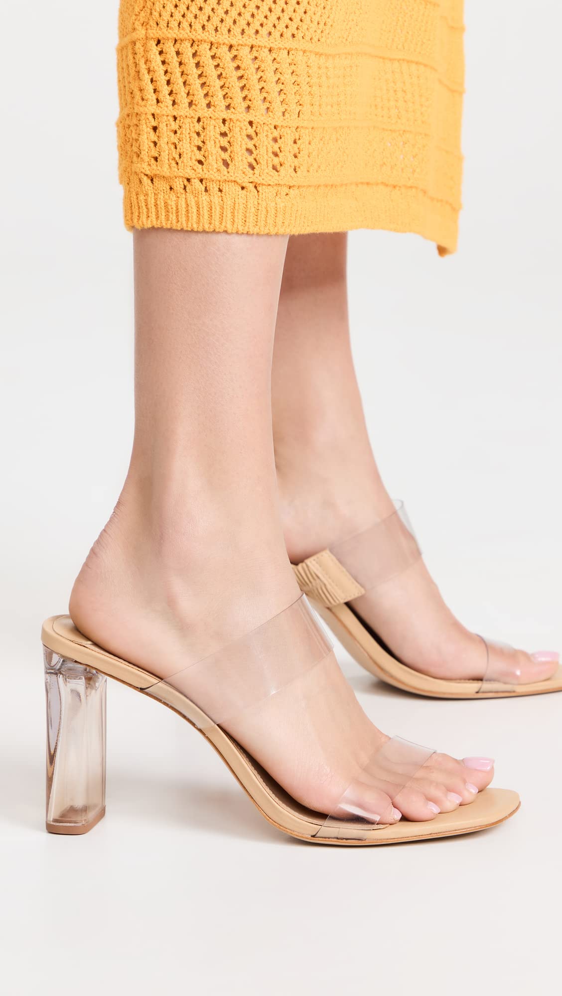 SCHUTZ Ariella Acrylic High Heel Transparente(Light Nude) 7 M