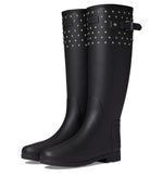 Hunter Refined Tall Stud Cuff Boot Black 11 M