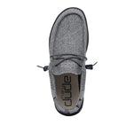 Hey Dude Men's Wally Funk Wool Grey Camo Size 8 | Men’s Shoes | Men's Lace Up Loafers | Comfortable & Light-Weight