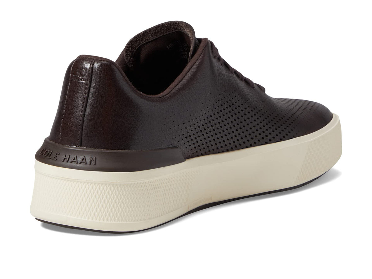 Cole Haan Grandpro Crew Laser Dark Chocolate/Ivory/Syrah 7 W - Wide