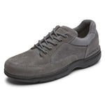 Rockport Men's Eureka Walking Shoe, Steel Grey Nubuck, 11.5