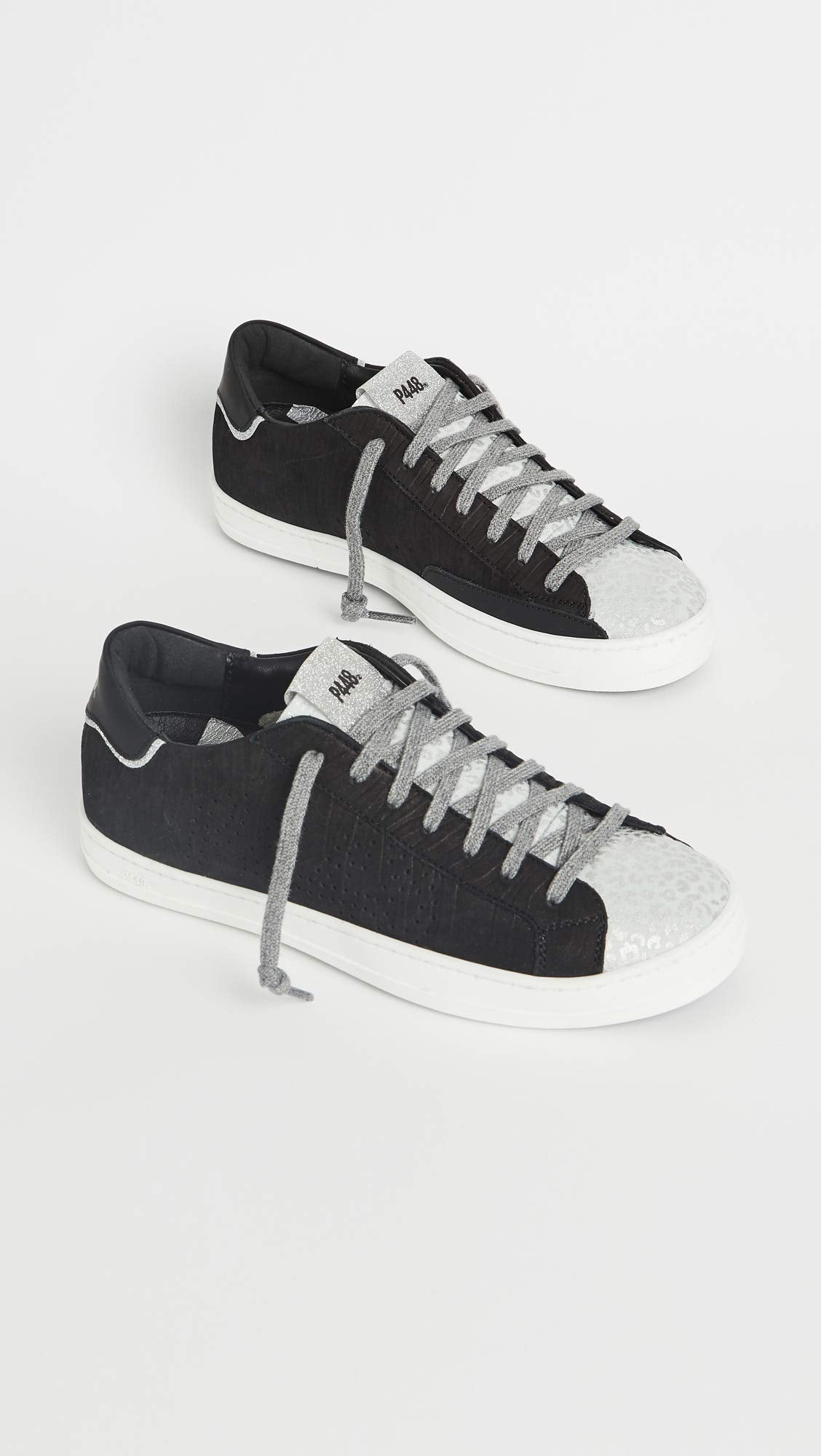 P448 Women's John W Sneakers, Bzeb/Leo, Black, 9 Medium US