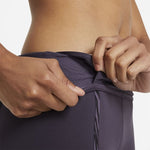 Nike Women's One Luxe Icon Clash Training Leggings (Dark Raisin/Black, X-Small)