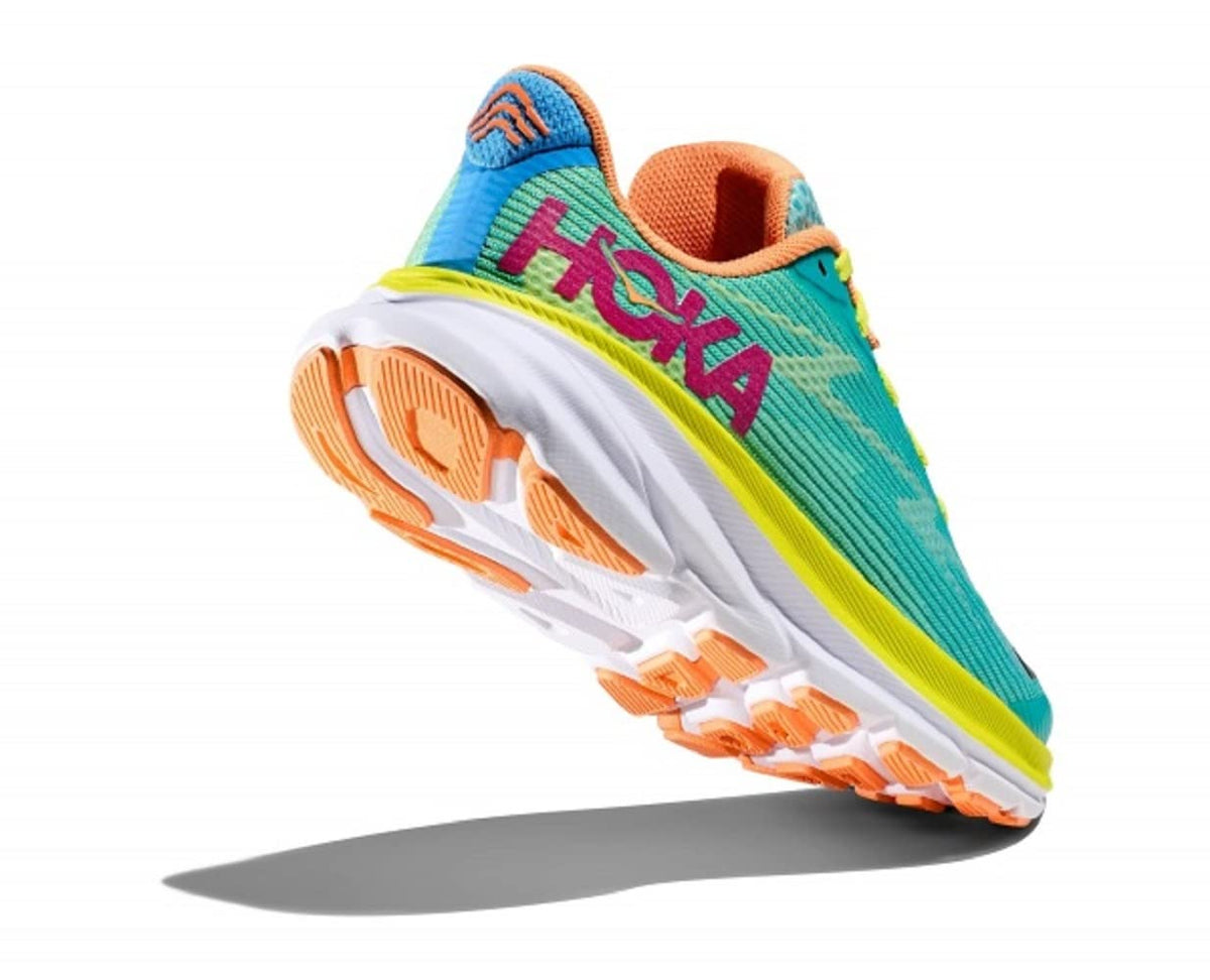 Hoka Clifton 9 (Big Kid) Sneaker, Cyclamen/Sweet Lilac, 5 US Unisex