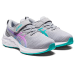 ASICS Girl's Novablast 2 PS (Toddler/Little Kid) Piedmont Grey/Lavender Glow 3 Little Kid M