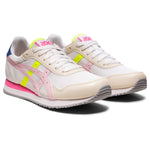ASICS Women's TIGER RUNNER Sportstyle Shoes, 5.5, WHITE/COTTON CANDY