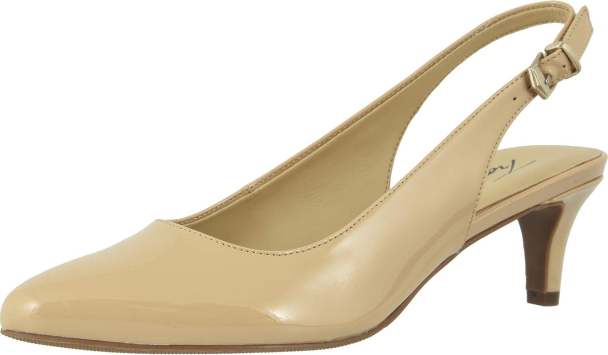 Trotters Women's Keely Pump, Nude Patent, 7.5 Wide