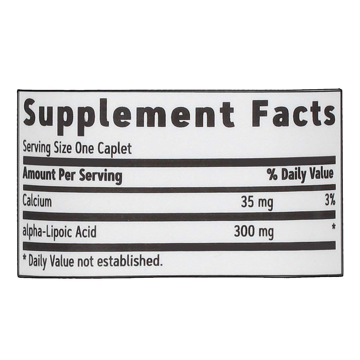 GNC Alpha-Lipoic Acid 300mg, 60 Caplets, Supports Antioxidant Regeneration