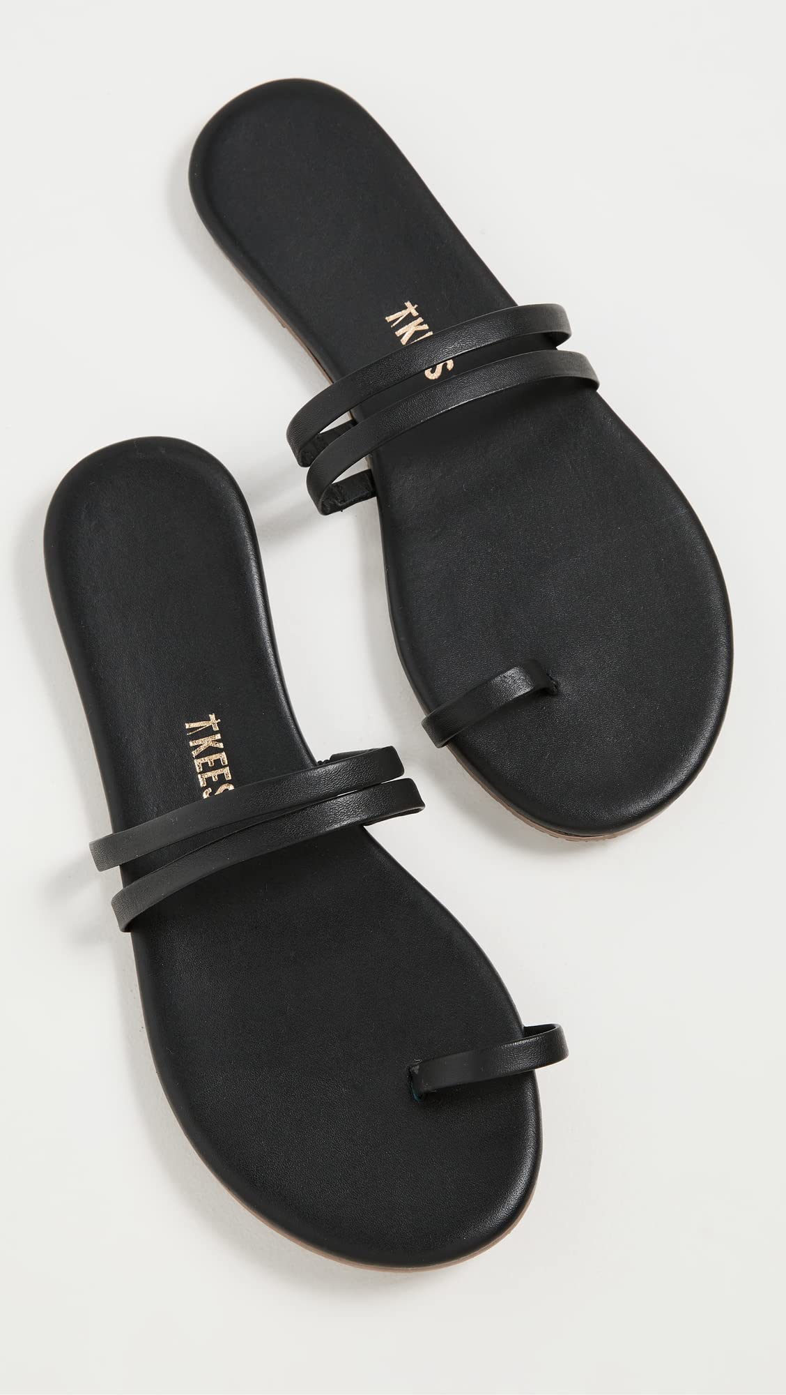 TKEES Women's Leah Sandals, Black, 10 Medium US