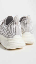 APL Women's Techloom Zipline Sneakers, Harbor Grey/Ivory, 6.5 Medium US