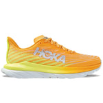 HOKA Mens Mach 5 Textile Synthetic Radiant Yellow Evening Primrose Trainers 9 US