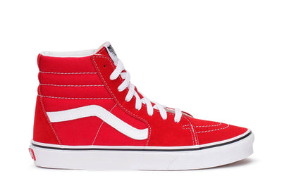 Vans Unisex Sk8-Hi Racing Red/True White Sneaker - 7.5