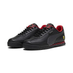 PUMA Mens Ferrari Roma Via Sneaker, Mens Black-Flat Dark Gray, 14