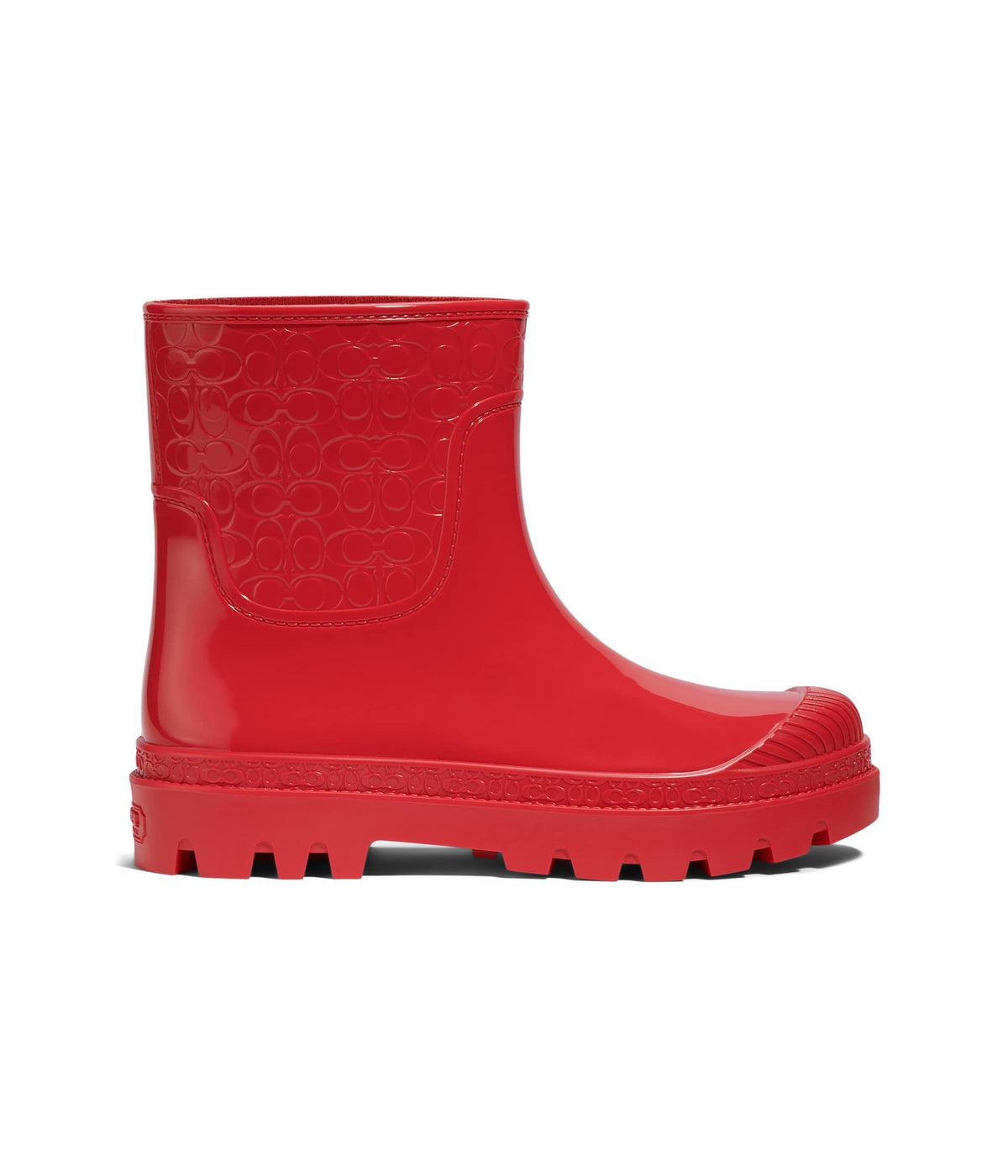 Coach Millie Rubber Rain Bootie Candy Red 11 B (M)