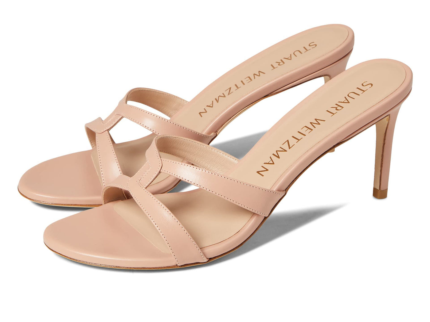 Stuart Weitzman Soiree Sleek 75 Sandal Poudre 7.5 B