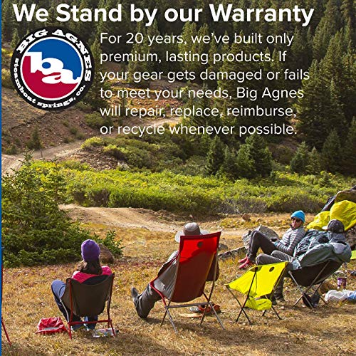 Big Agnes Inc Unisex's Agnes Big Six Camp Chair, Asphalt/Gray Furniture, One Size, FBSCCAG19