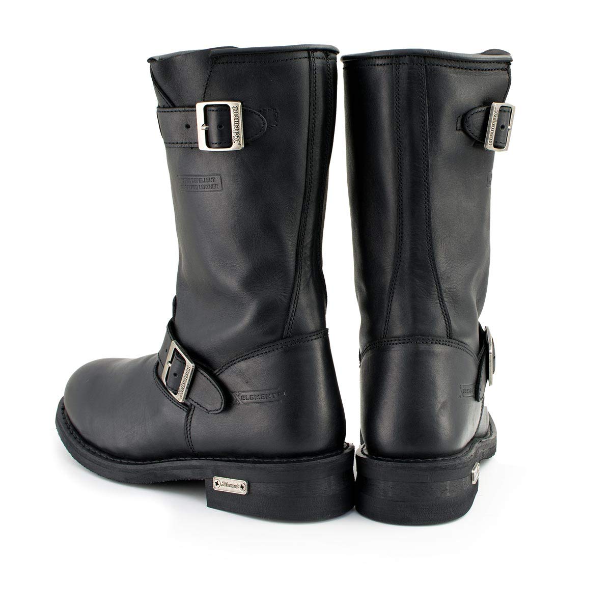 Xelement 1440 'Classic' Men's Black Engineer Motorcycle Leather Boots (9)