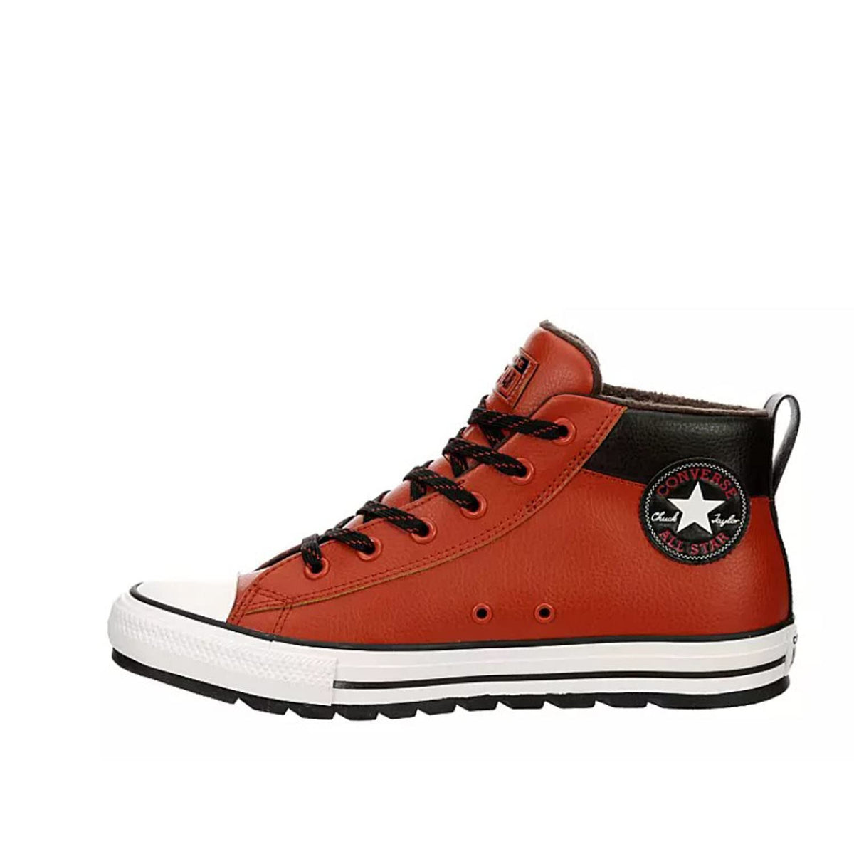 Converse Unisex Chuck Taylor All Star Street Lugged Mid Sneaker - Rugged Orange/Velvet Brown/Red 13