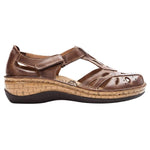 Propét Women's Jenna Sandal, brown, 7.5 Wide US