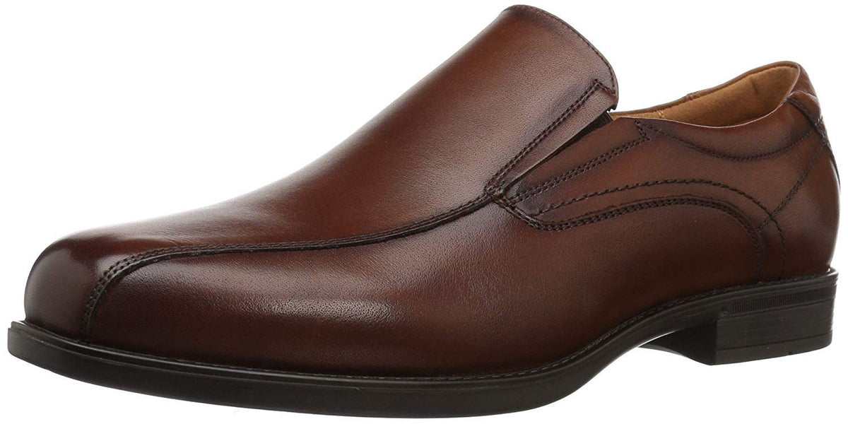 Florsheim Men's Medfield Bike Toe Slip Loafer Dress Shoe, Cognac, 14