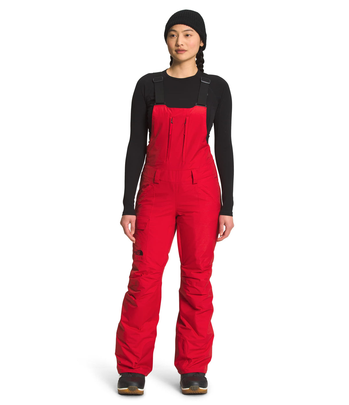 THE NORTH FACE Women's Plus Freedom Insulated Bib, TNF Red, 2X Short