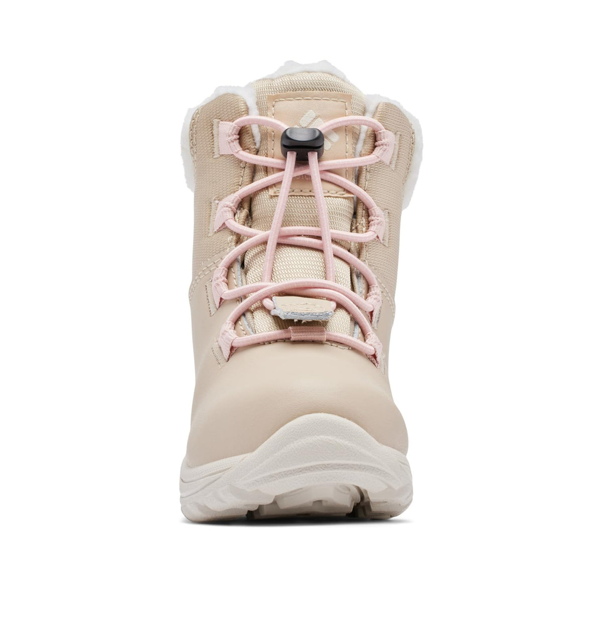 Columbia Youth Unisex Moritza Boot, Ancient Fossil/Dusty Pink, 12