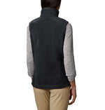 Columbia Womens Benton Springs Fleece Vest, Black, X-Large