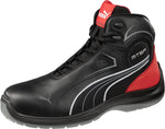 PUMA Men's Touring Black Mid Industrial Shoe, 10