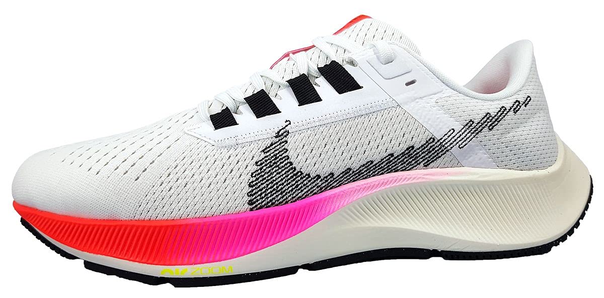 Nike Air Zoom Pegasus 38 Mens Running Trainers DJ5397 Sneakers Shoes (UK 10.5 US 11.5 EU 45.5, White Black Football Grey 100)