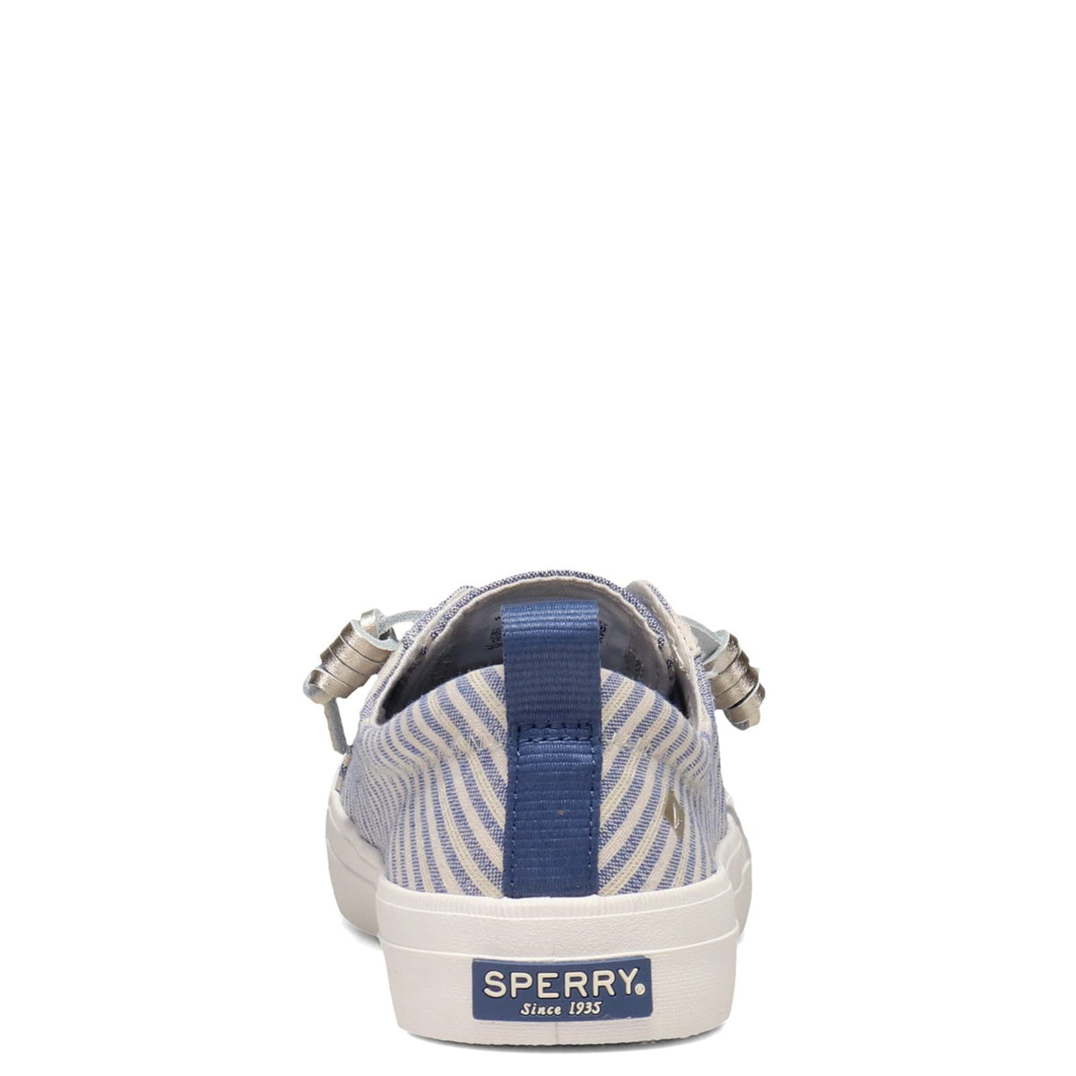 Sperry Women's Crest Vibe/Discontinued Sneaker 7 Blue/Gold