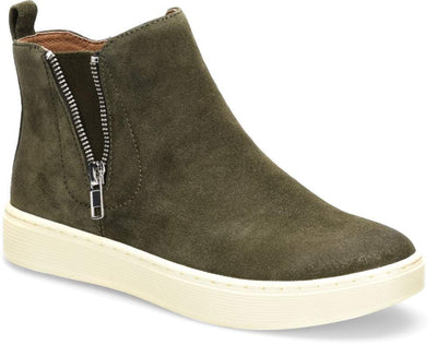 Sofft Britton Zip Waterproof Olive Fatigue Oiled Cow Suede 9.5 M (B)