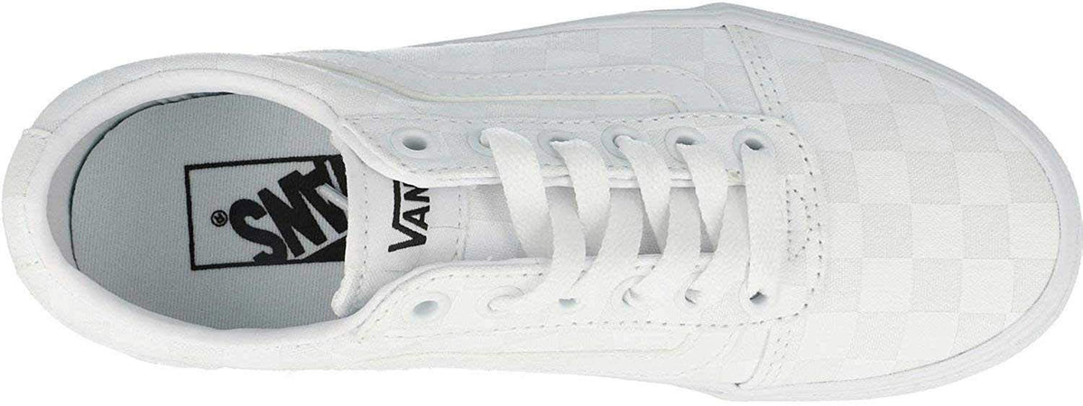 Vans Women's Ward Canvas Trainers Sneaker 9.5 Checkerboard White White