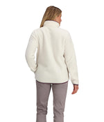 Obermeyer Boulder Fleece Women’s Top - Polyester Fabric - Double-sided Brushed Fleece - Handwarmer Pockets Salt SM One Size