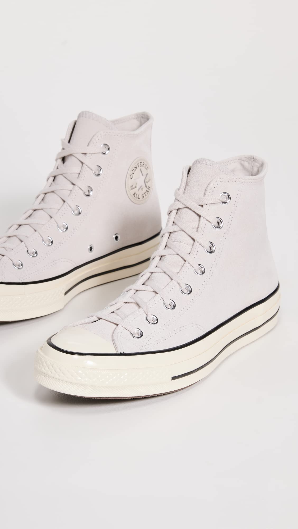 Converse Men's Chuck 70 Suede Sneakers, Pale Putty/Egret/Black, 9 Medium US