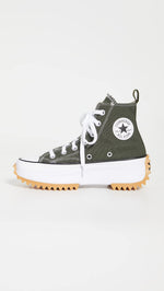 Converse Women's Run Star Hike Sneakers, Cargo Khaki/White/Black, 11.5 Medium US