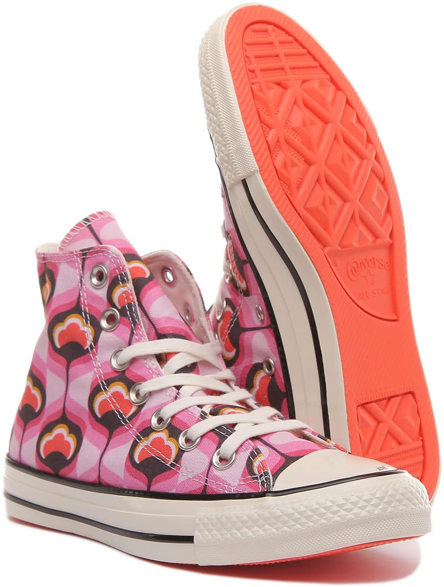 Converse Women's Lift Canvas High Top Platform Sneakers, Leopard Print, 9 US