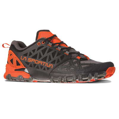 La Sportiva Bushido II Running Shoe - Men Carbon/Tangerine 41