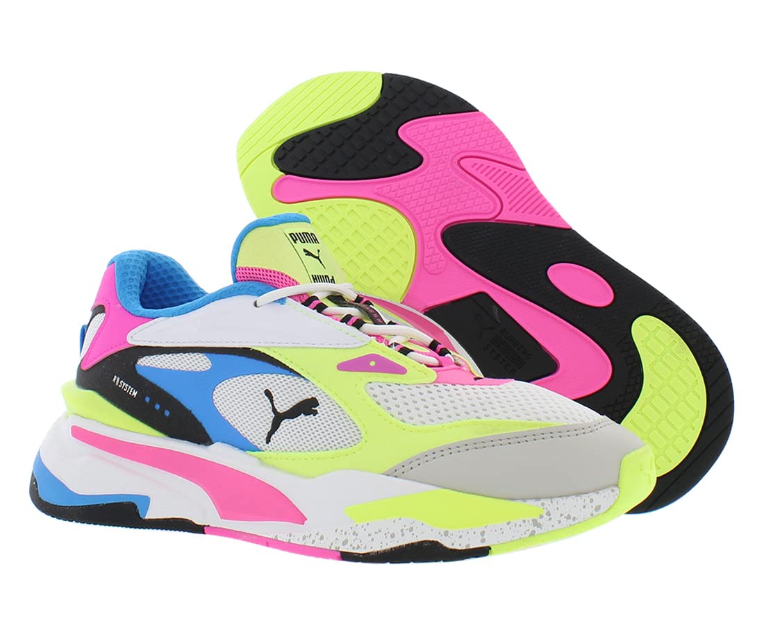 PUMA RS-Fast Puma White/Luminous Pink/Fizzy Yellow 6.5 B (M)